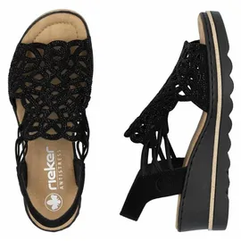 Rieker Sandalette Damen Schwarz 37