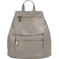 Samantha look Cityrucksack echt Leder, Made in grau |