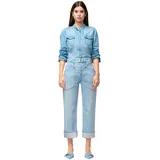 MAC Baggy Straight Jeans in Hellblauer Waschung-D36