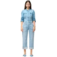 MAC Baggy Straight Jeans in Hellblauer Waschung-D36