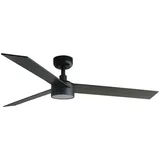 FARO Rudder L 19 cm Deckenventilator Schwarz/Walnuss