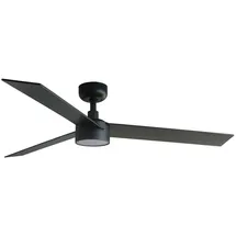 FARO Rudder L 19 cm Deckenventilator Schwarz/Walnuss