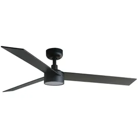 FARO Rudder L 19 cm Deckenventilator Schwarz/Walnuss