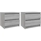 vidaXL Nachtschrank 50 x 39 x 43,5 cm Grau