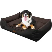 OEM Hundekissen M 84 x 65 cm Braun/Schwarz