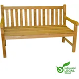 Mojawo Gartenbank, Teakholz 120x90x65cm aus Plantagenanbau Sitzbank Teak