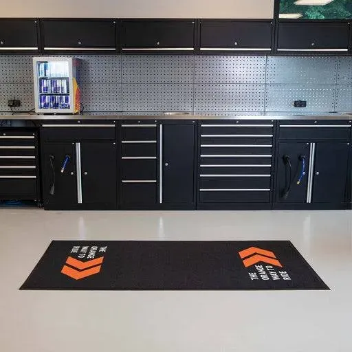 AWORKX Motorradteppich V5 - orange, 100 x 200 cm