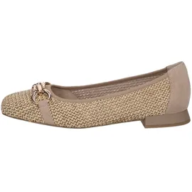 CAPRICE Ballerinas Bast Elegant, Braun (Bark Comb), 37