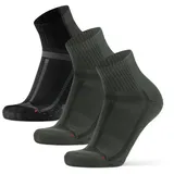 Danish Endurance Long Distance Socken 3 Paar Schwarz/Grün 43-47