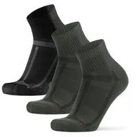Danish Endurance Long Distance Socken 3 Paar Schwarz/Grün 43-47