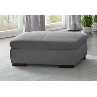 Stauraumhocker HOME AFFAIRE "Alberto", grau, B:101cm H:43cm T:68cm, 90% Polyester, 10% Polyamid;Microfaser in Antiklederoptik (100% Polyester);Luxus-Microfaser Vintageoptik (100% Polyester);Luxus-Microfaser weich (90%Polyester 10%Polyamid), Hocker, gross, mit Stauraum