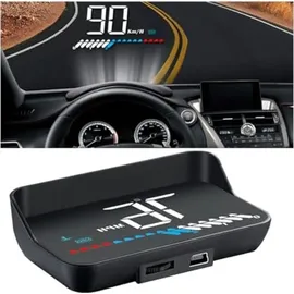 cgeamdy Auto-Neuer OBD-Tachometer HUD Head-up-Display B2 Multifunktions-Autodiagnosedetektor-Tachometer Sicheres Fahren,
