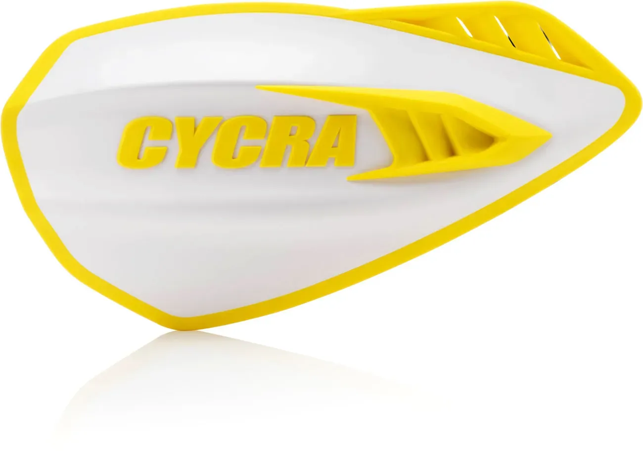 Cycra Cyclone, protège-mains - Blanc/Jaune