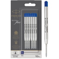 Kugelschreiberminen | mittlere Schreibspitze | blaue QUINKflow Tinte | 10 Ersatzminen für Kugelschreiber