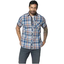 Jan Vanderstorm Kurzarmhemd WIKTHOR blau- 43/44