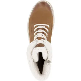 REMONTE Damen Chelsea Boots D0C77, Frauen Stiefeletten,lose Einlage,wasserabweisend,remonteTEX,Winterschuhe,gefüttert,Stiefel,braun Kombi (23),37 EU