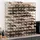 vidaXL Weinregal 110 x 110 x 22,5 cm Beige
