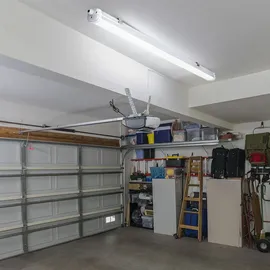 ETC Shop Wannenleuchte LED Feuchtraumlampe weiß Werkstattleuchte Industrie IP65, Kunststoff, 1x LED 48W 5760lm 4000K neutralweiß, LxBxH 150x6,5x5,8 cm