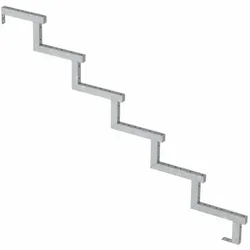 PLUS Treppenwange 6-Stufen - Schritttiefe 28 cm