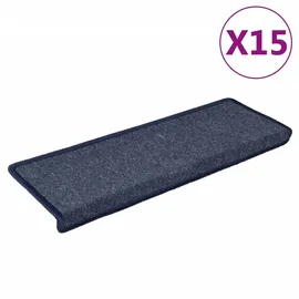 vidaXL Stufenmatte 65 x 21 cm Blau/Grau