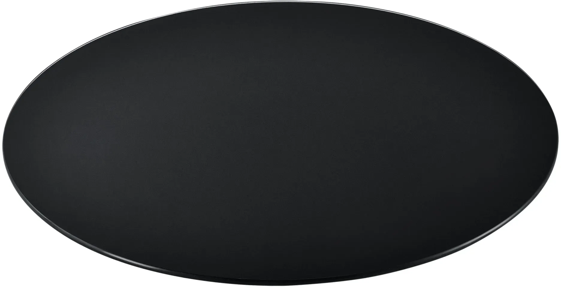 Glasplatte Glasgow Ø80 cm Schwarz neu.haus