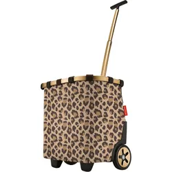 Carrycruiser Korb auf Rädern Leopardenmuster