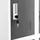 FROMM & STARCK Metallschrank Stahl grau 90 x 90 x 180 cm abschließbar 12 Fächer