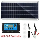300-watt-solarpanel, Komplettes Tragbares Solarpanel-set Für Wohnmobile Mit 60-a-regler – Crezuo