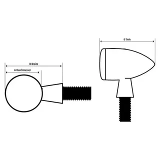 Highsider smart Spark LED Blinker/Positionslicht Schwarz/Getönt 2in1, E-geprüft (Paar),