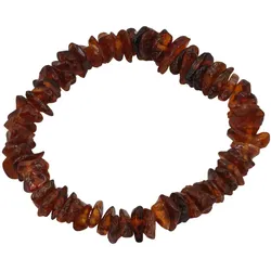 Armband STEUER "Splitter Bernstein braun", braun, Armbänder, Damen, 19cm, Metallmix