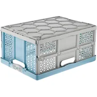 KEEEPER Klappbox Lea 48,5 x 35 x 23,5 cm 24-tlg. blau