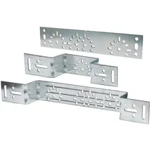 Pipetec Montageplatte für Wandwinkel, (Ausführung: Abgewinkelt einen Wandwinkel (LxT) 228x40 mm,