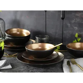 CreaTable Glamour Kombiservice 16-tlg. gold/schwarz