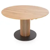 Niehoff Circus Ausziehtisch 130cm rund, Character-Eiche mit Falteinlage 40cm