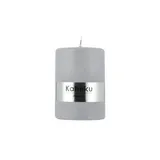 Möbel Kraft Zylinderkerze Powder 10 cm 6,8 cm grau