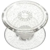 PopSockets PopSockets: Clear Glitter Silver