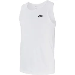 NIKE Lifestyle - Textilien - Tanktops Club Tanktop, WHITE/BLACK, S