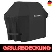 KAMINER Grillabdeckung Abdeckhaube Grillplane Wetterfest Wasserdicht 100x60x95 Schwarz 21074