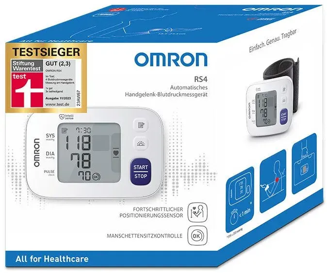 Omron RS4 Handgelenk-Blutdruckmessgerät