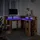 vidaXL Schreibtisch Gaming-Tisch Altholz-Optik / Braun