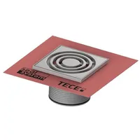 TECE TECEdrainpoint S Rostrahmen, Kunststoff, 142x142mm, inklusive Designrost und