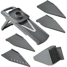 Metaltex Slice-V Universalreibe 6-tlg. Grau