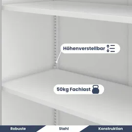 Jan Nowak Vitrinenschrank abschließbar AMELIA Glastüren, 185 x 90 x 40 cm, Wohnzimmer, Wohnwände, Vitrinenschränke