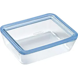 Pyrex Pure Glass, rechteckiger, luftdichter Behälter mit Deckel, 22 x 17 x 8 cm, 1,5 l, transparent, 5424005