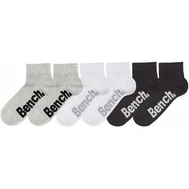 BENCH Kurzsocken 6er Pack Schwarz/Weiß 39-42