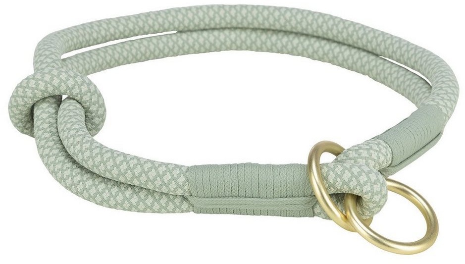 TRIXIE Hunde-Halsband Soft Rope Zug-Stopp-Halsband salbei/mint Größe: S / Maße: 35 cm / ø 6 mm