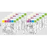 Brunnen Mal Set Einhorn 10 St. Wasserfarben