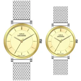 Carlo Cantinaro Luxusuhr CC3001SM005 Partnerset Damenuhr Herrenuhr