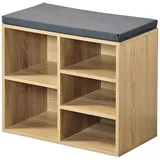 Hti-Living Schuhregal 52 x 30 x 48 cm mit 5 Fächern / blau