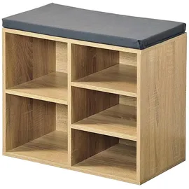 Hti-Living Schuhregal 52 x 30 x 48 cm mit 5 Fächern / blau